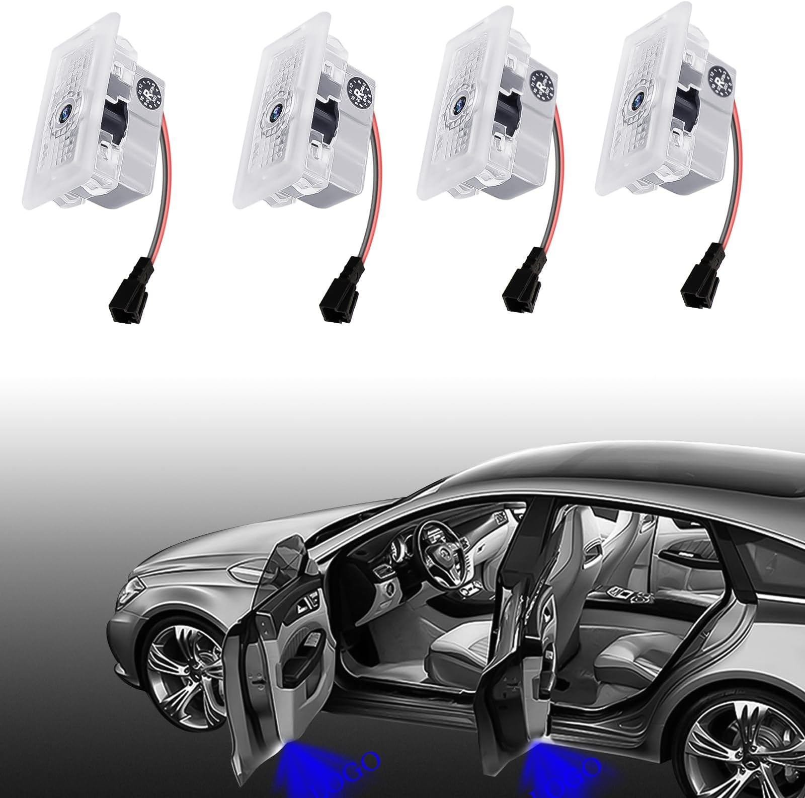 Puddle Door Lights for Tesla (4 pcs)