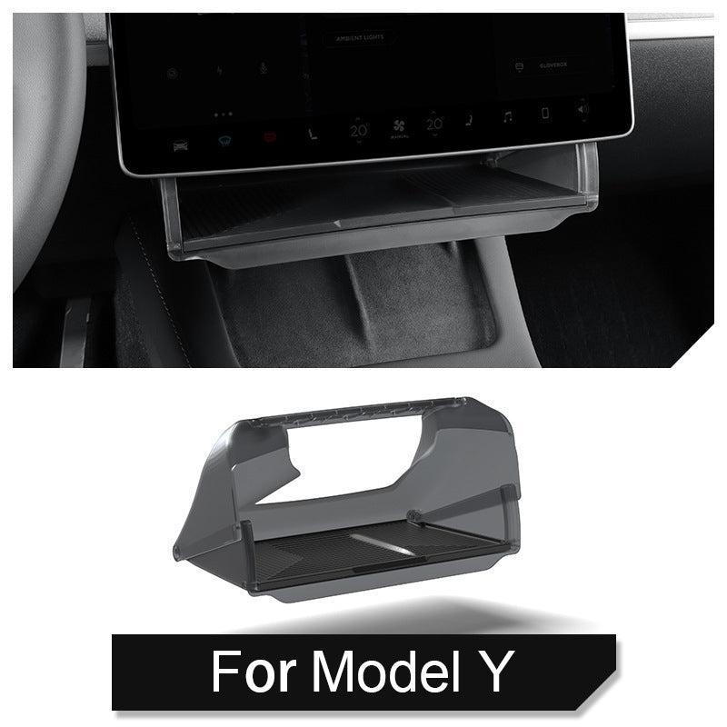 Hidden Under Screen Storage Box for Model Y