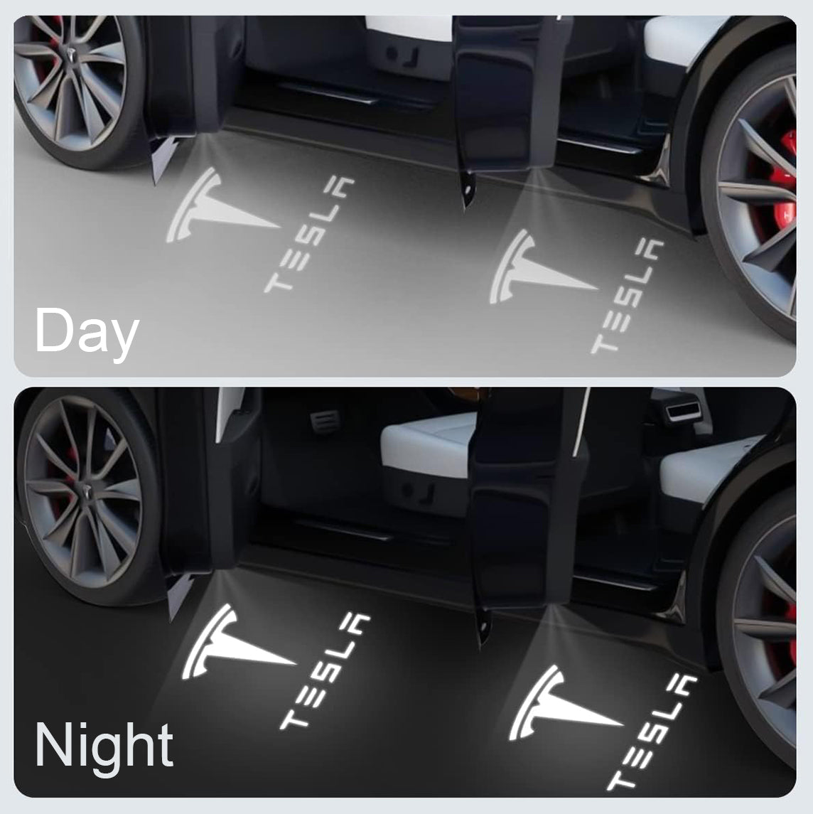 Puddle Door Lights for Tesla (4 pcs)