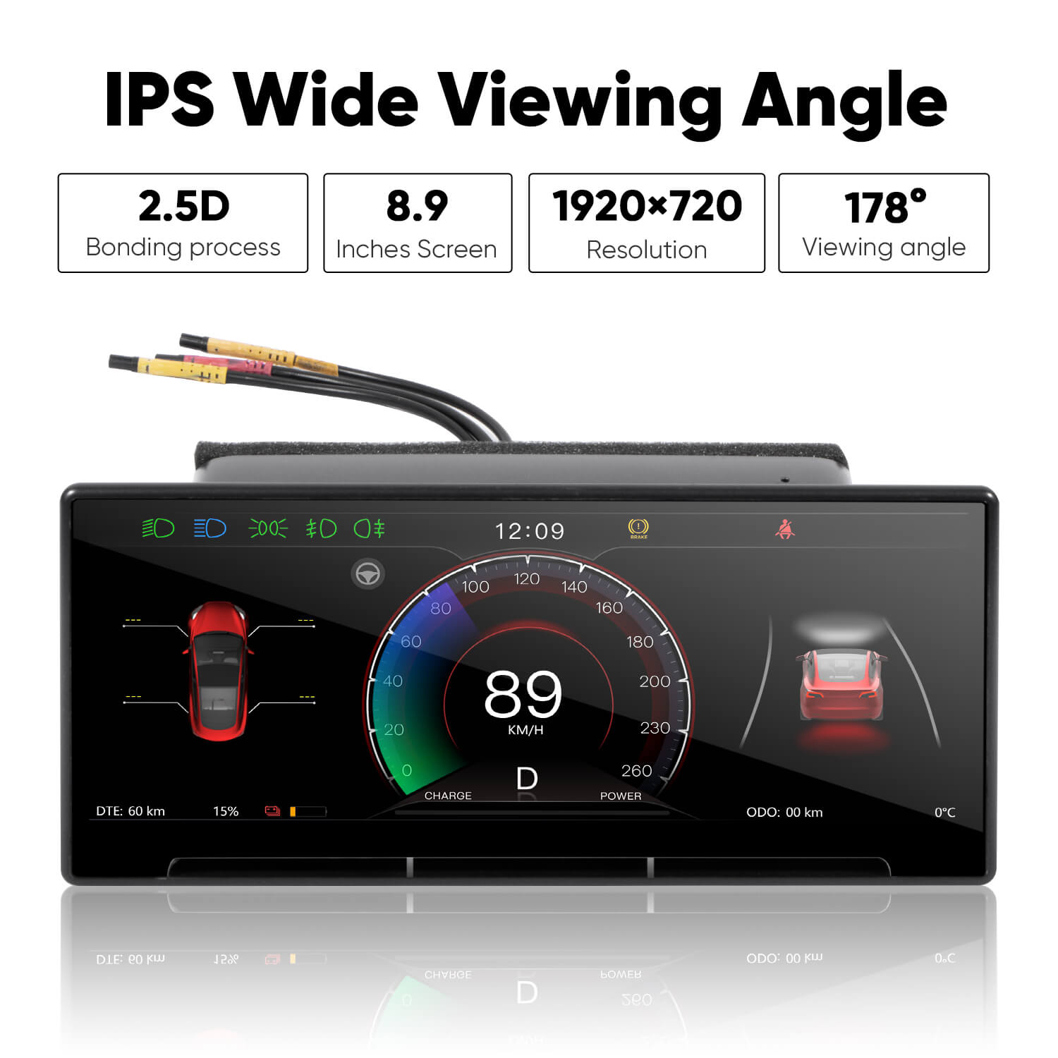 9" Touchscreen Dashboard Display for Tesla Model 3/Y