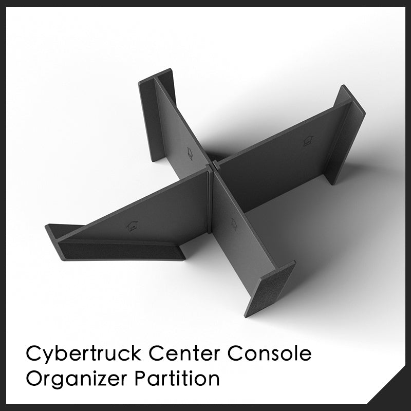 Cybertruck Center Console Organizer Partition 4 Grid