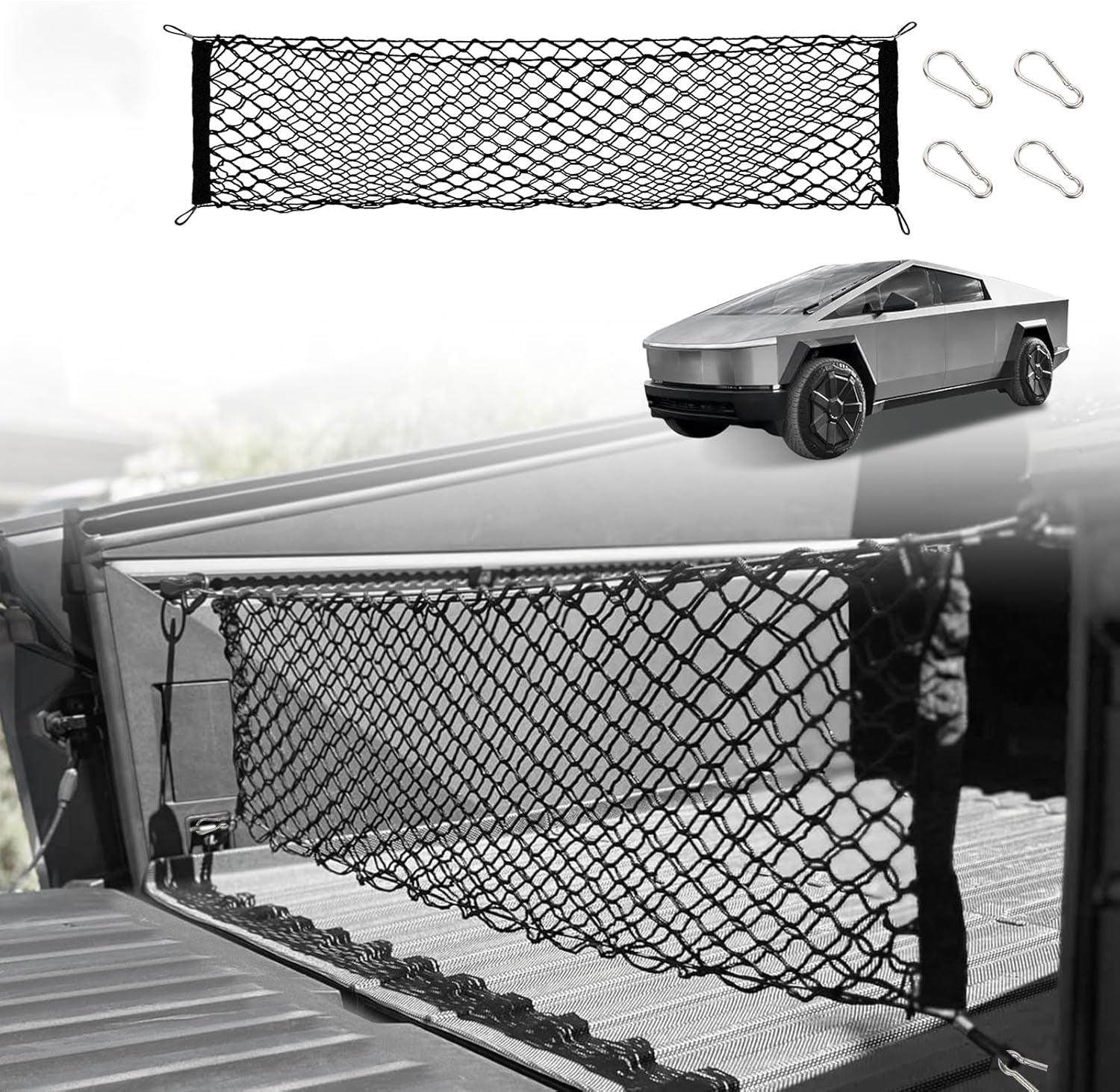 Envelope Style Cargo Mesh Net for Cybertruck Accessories – Tvibex